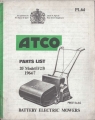 Atco Battery Electric 20" (F23) - Parts List <b>(Online Delivery)</b>